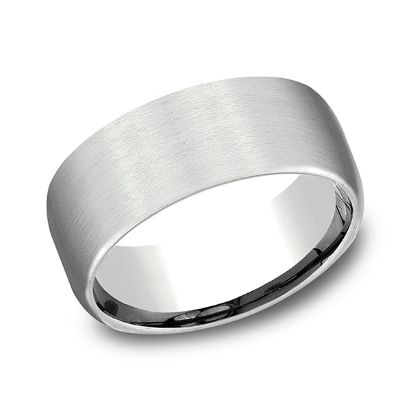 comfort-fit design wedding band