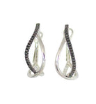 frederic sage diamond hoops white gold earrings e2463kw-w crossover hoop earrings