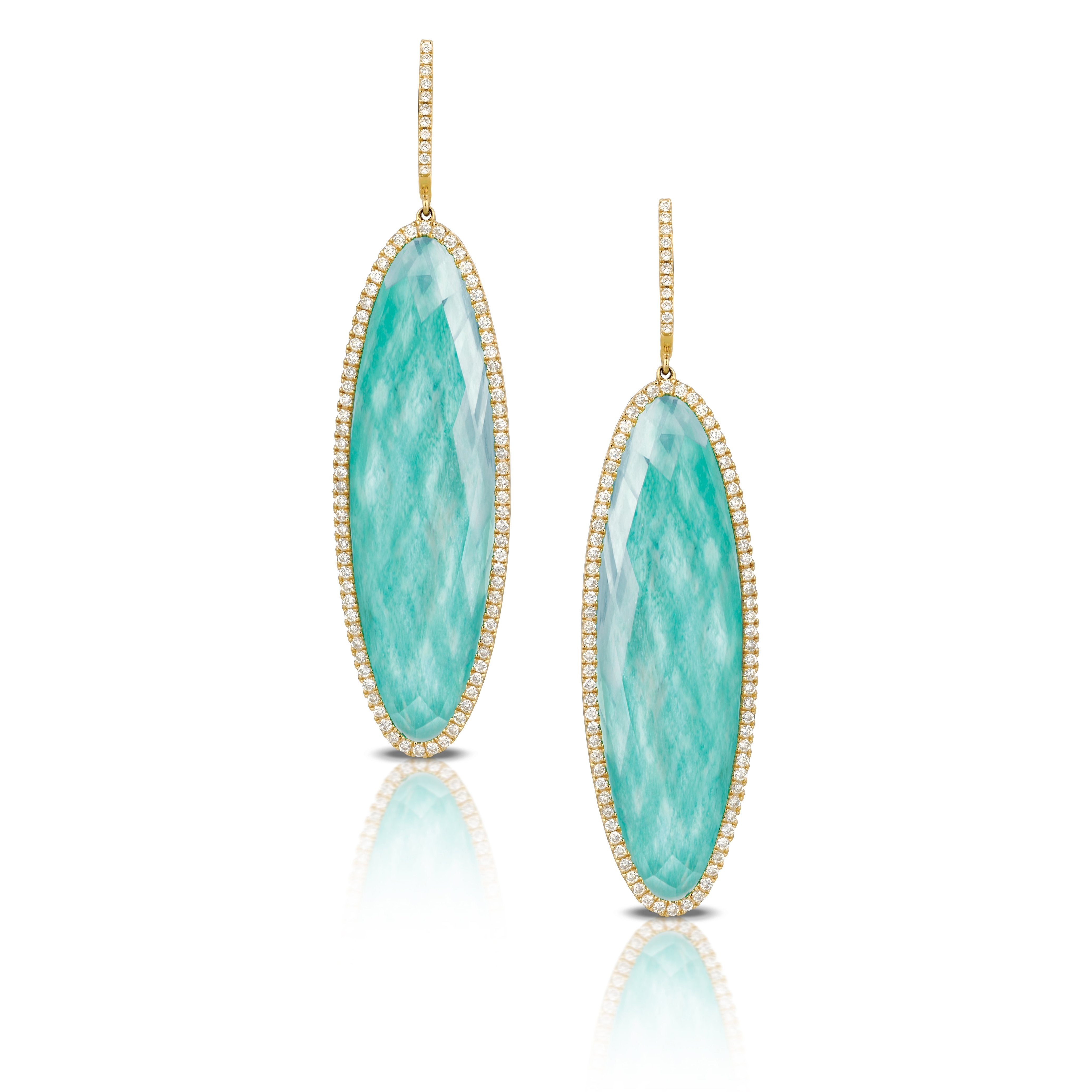 doves amazon breeze collection 18k yellow gold diamond earring E3754AZ