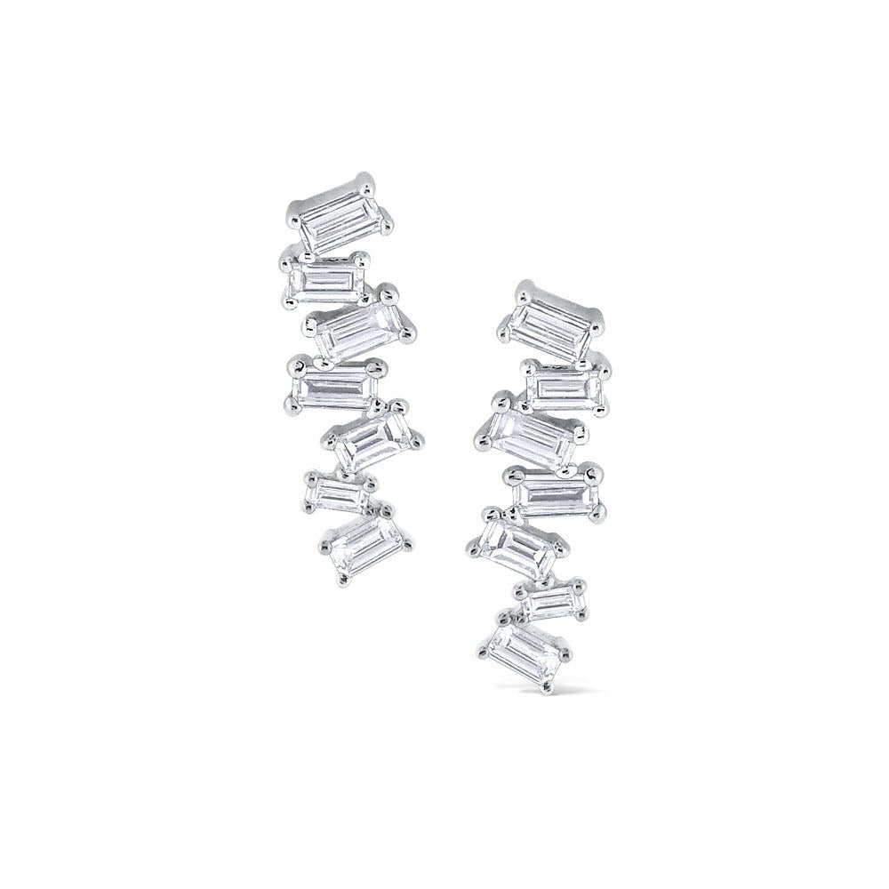 e4768 kc design diamond mosaic stud earrings set in 14 kt. gold