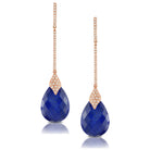doves royal lapis collection 18k white gold diamond earring E5611LP