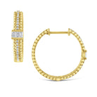 e6162 kc design diamond mosaic milgrain hoop earrings set in 14 kt. gold