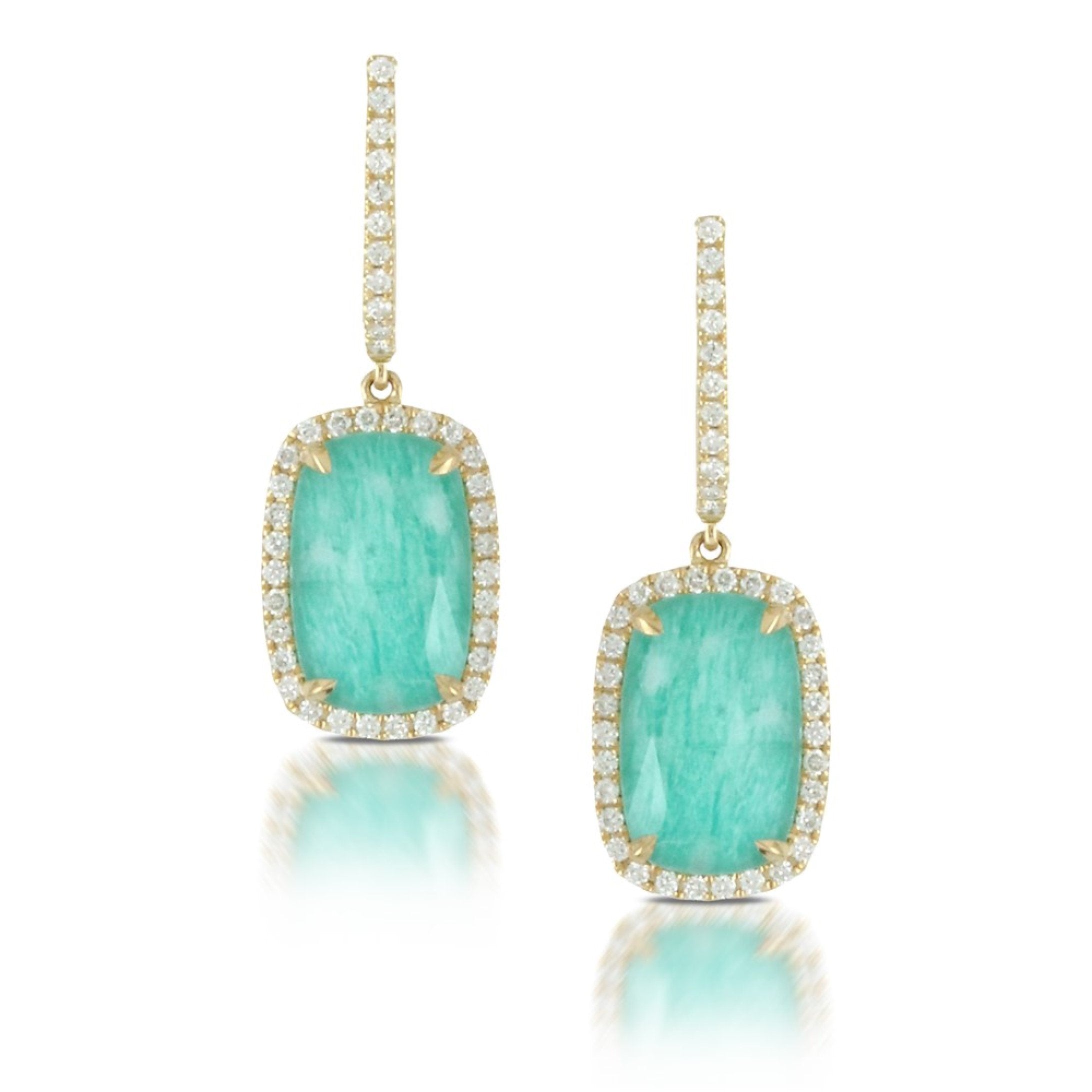 doves amazon breeze collection 18k yellow gold diamond earring E6237AZ-1