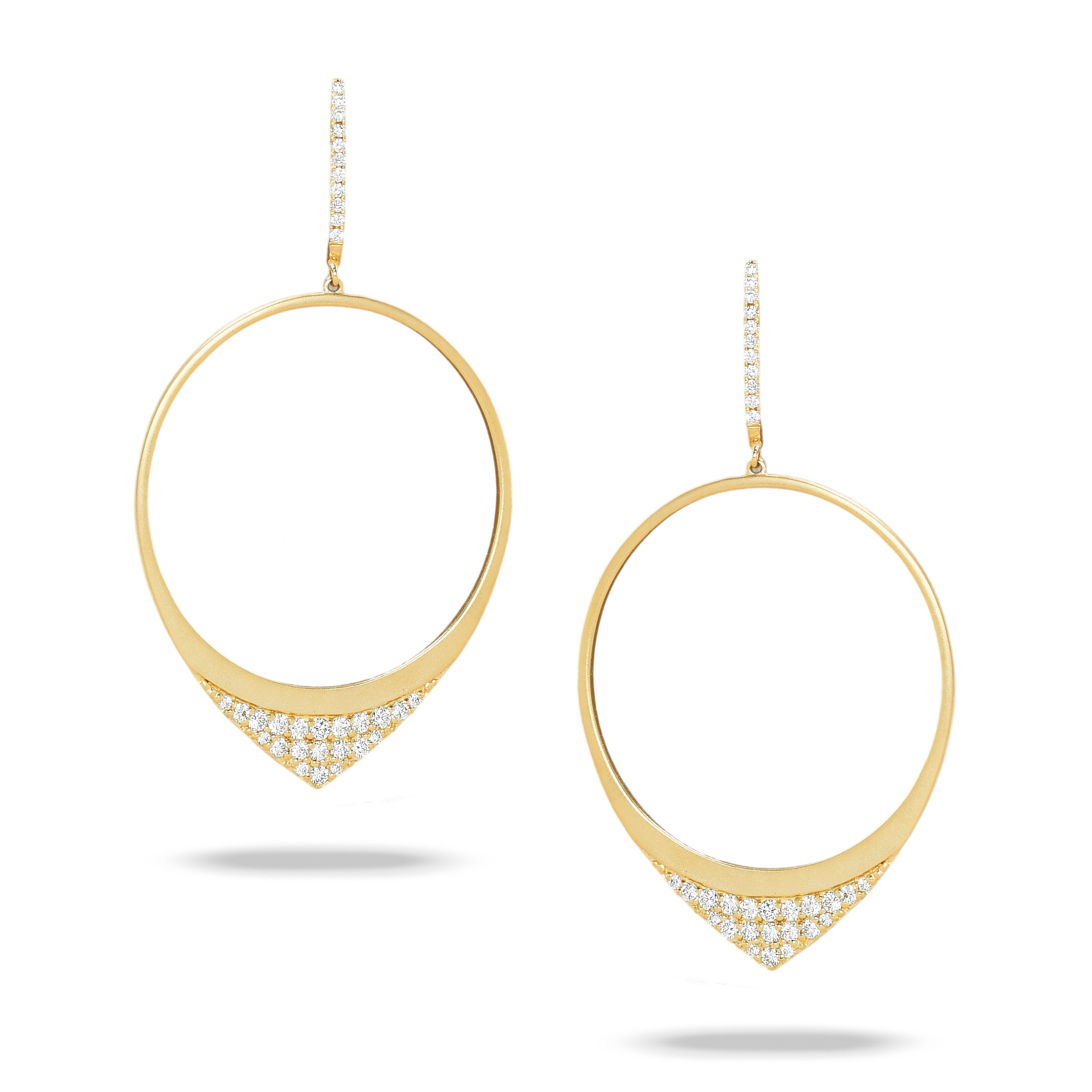 doves diamond fashion collection 18k yellow gold diamond earring E7820