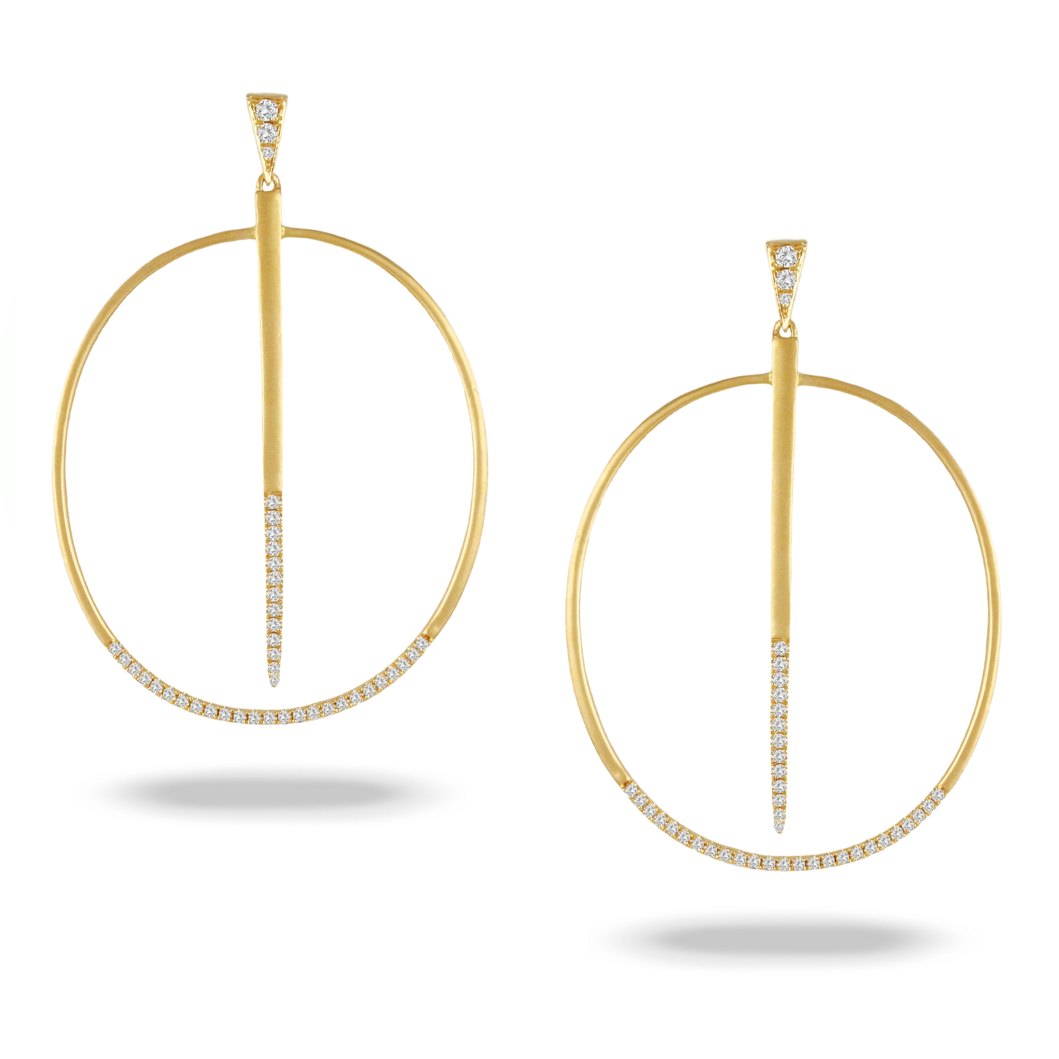 doves diamond fashion collection 18k yellow gold diamond earring E8137