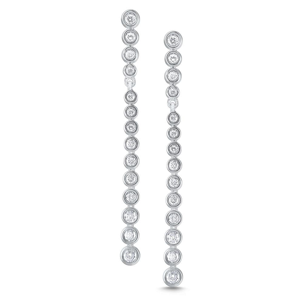 e8282 kc design 14k gold and diamond line earrings