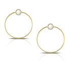 doves white orchid collection 18k yellow gold diamond earring E8315WMP