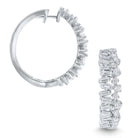 e8684 kc design 14k gold and diamond modern hoop earrings