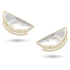 doves white orchid collection 18k yellow gold diamond earring E8875WMP