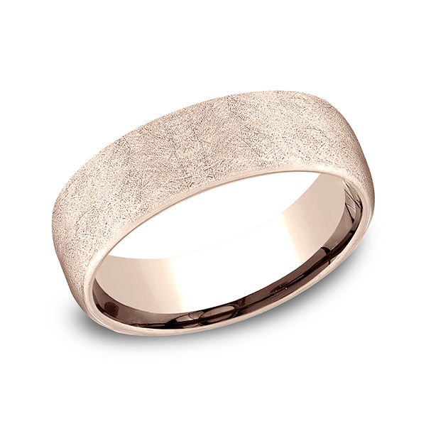 comfort-fit design wedding band