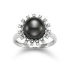 snowflake pearl ring