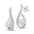 diamond loop earrings