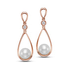 teardrop diamond bezel earrings