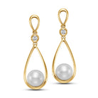 teardrop diamond bezel earrings