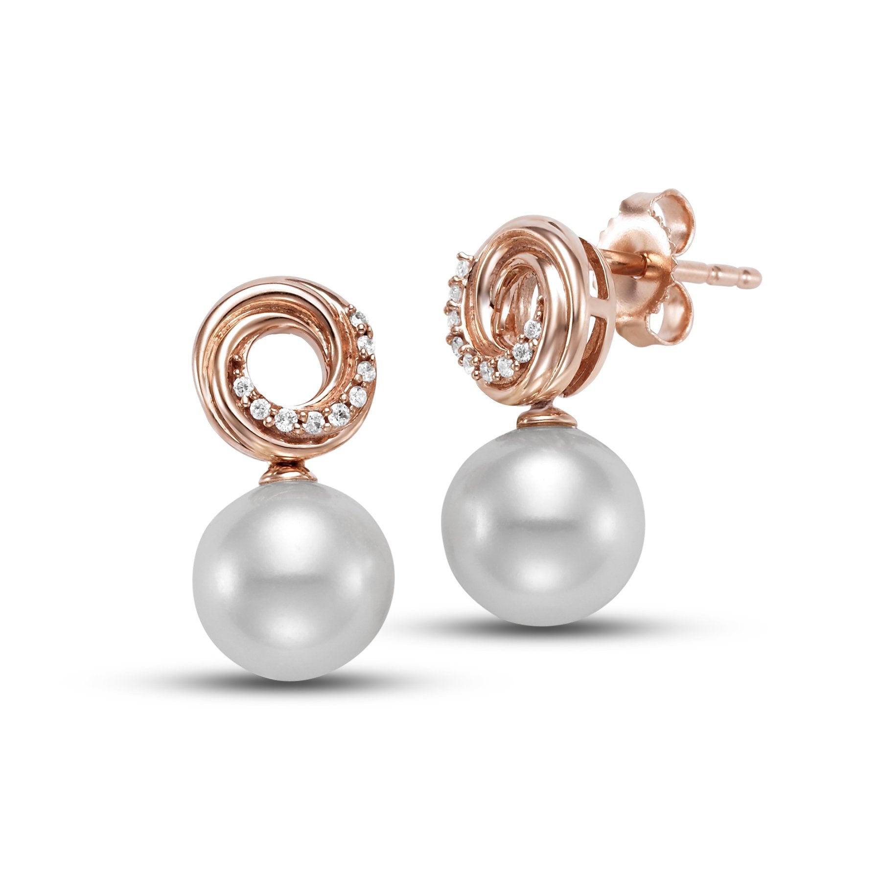 double circle earrings