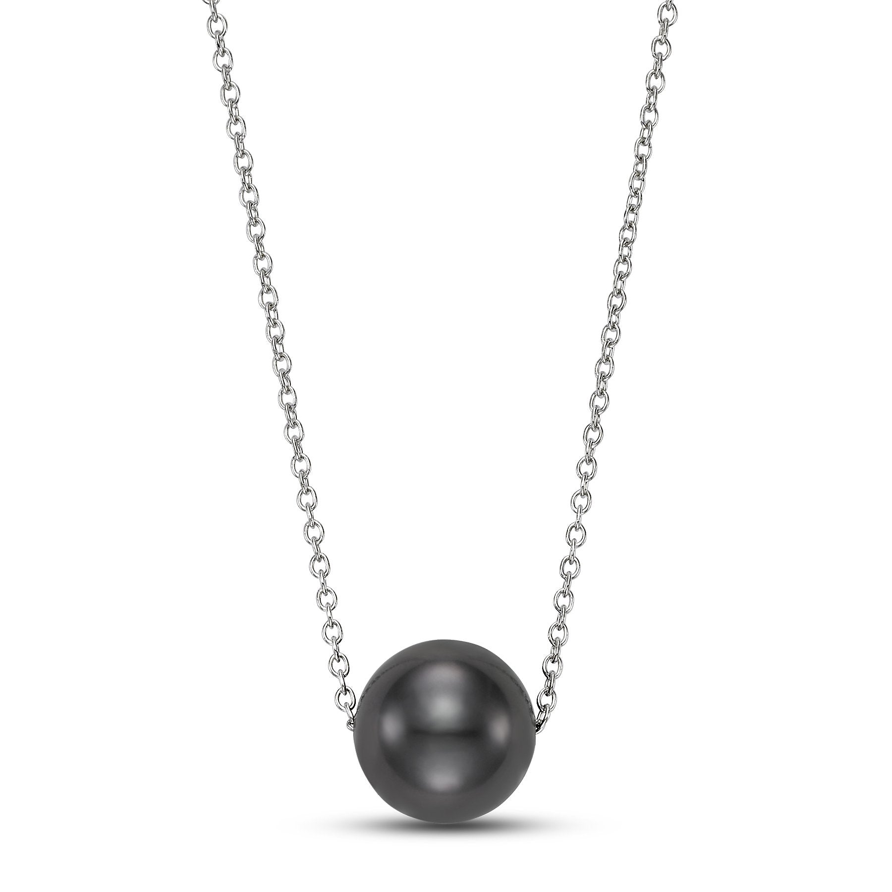 floating pearl pendant necklace