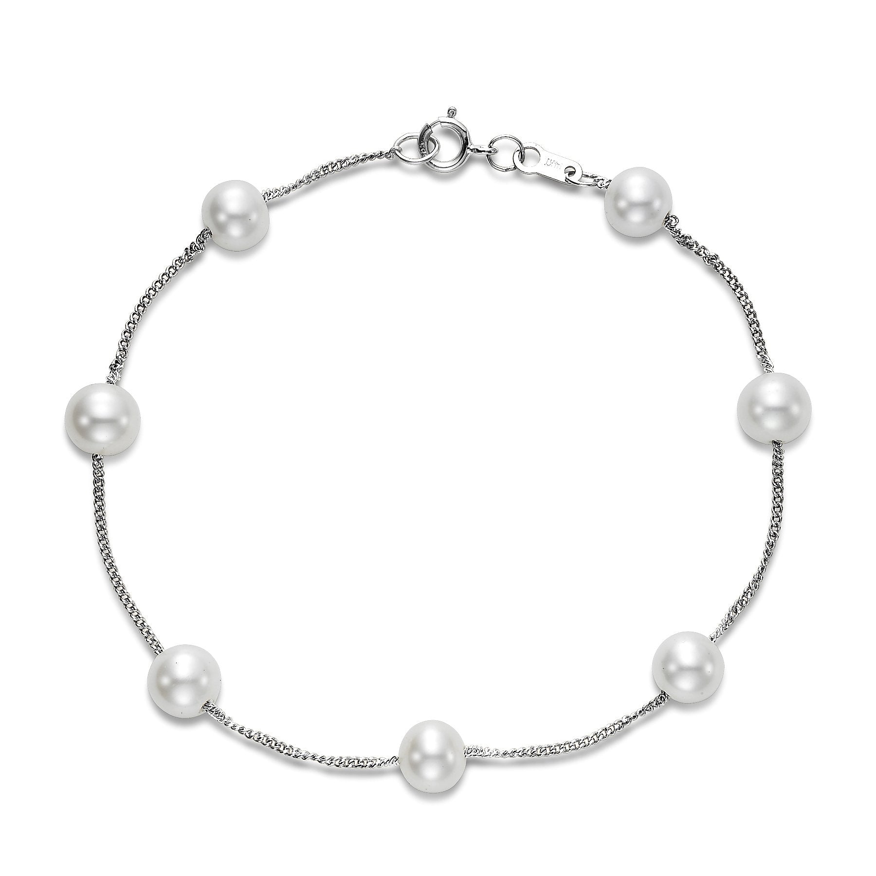 tin cup pearl bracelet