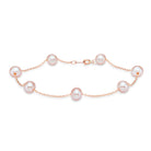 rose gold tin cup pearl bracelet