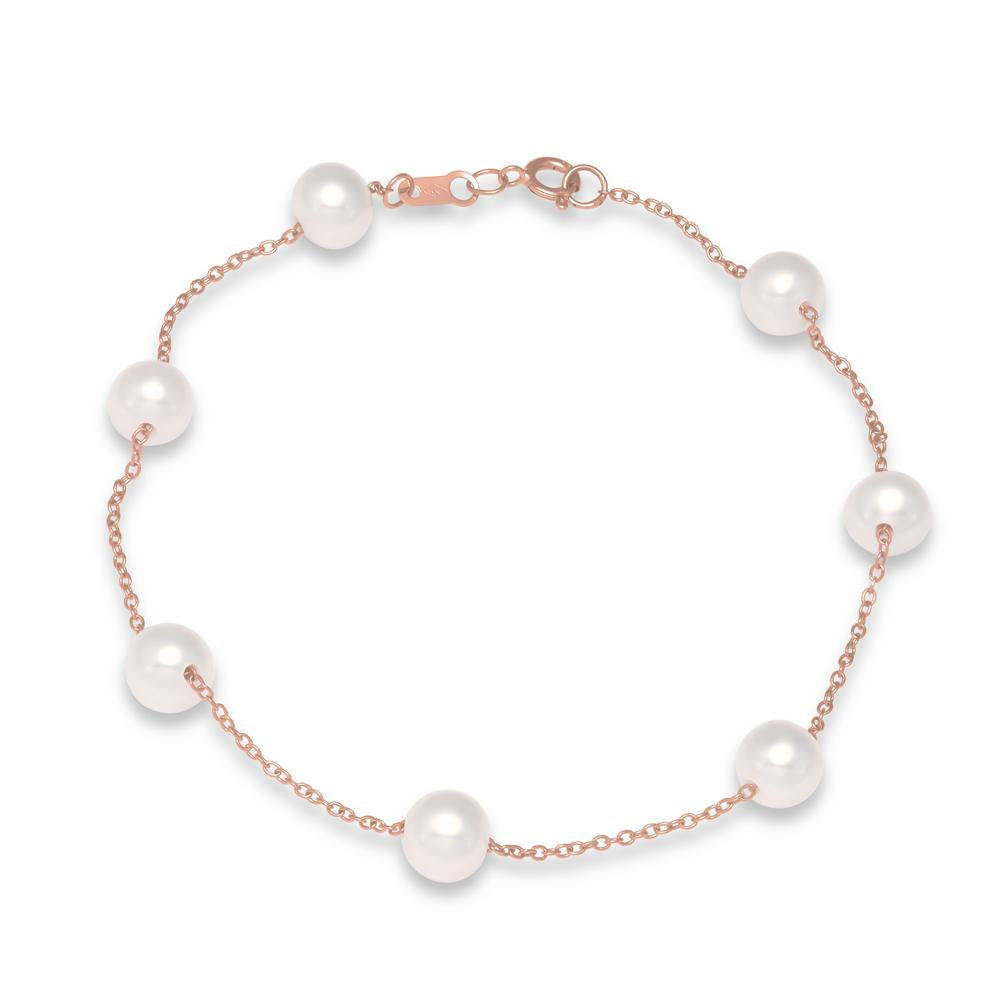 rose gold tin cup pearl bracelet