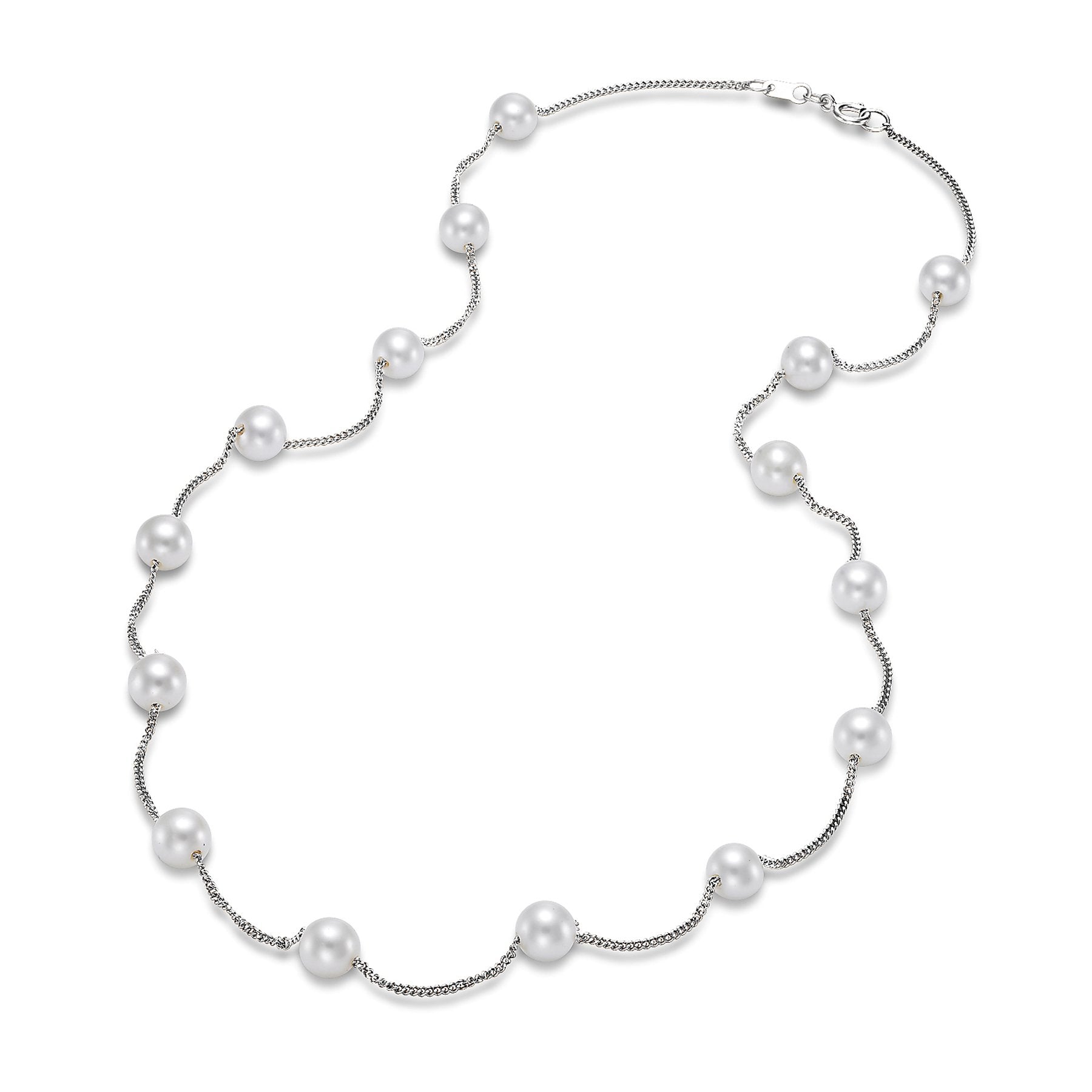 tin cup pearl necklace