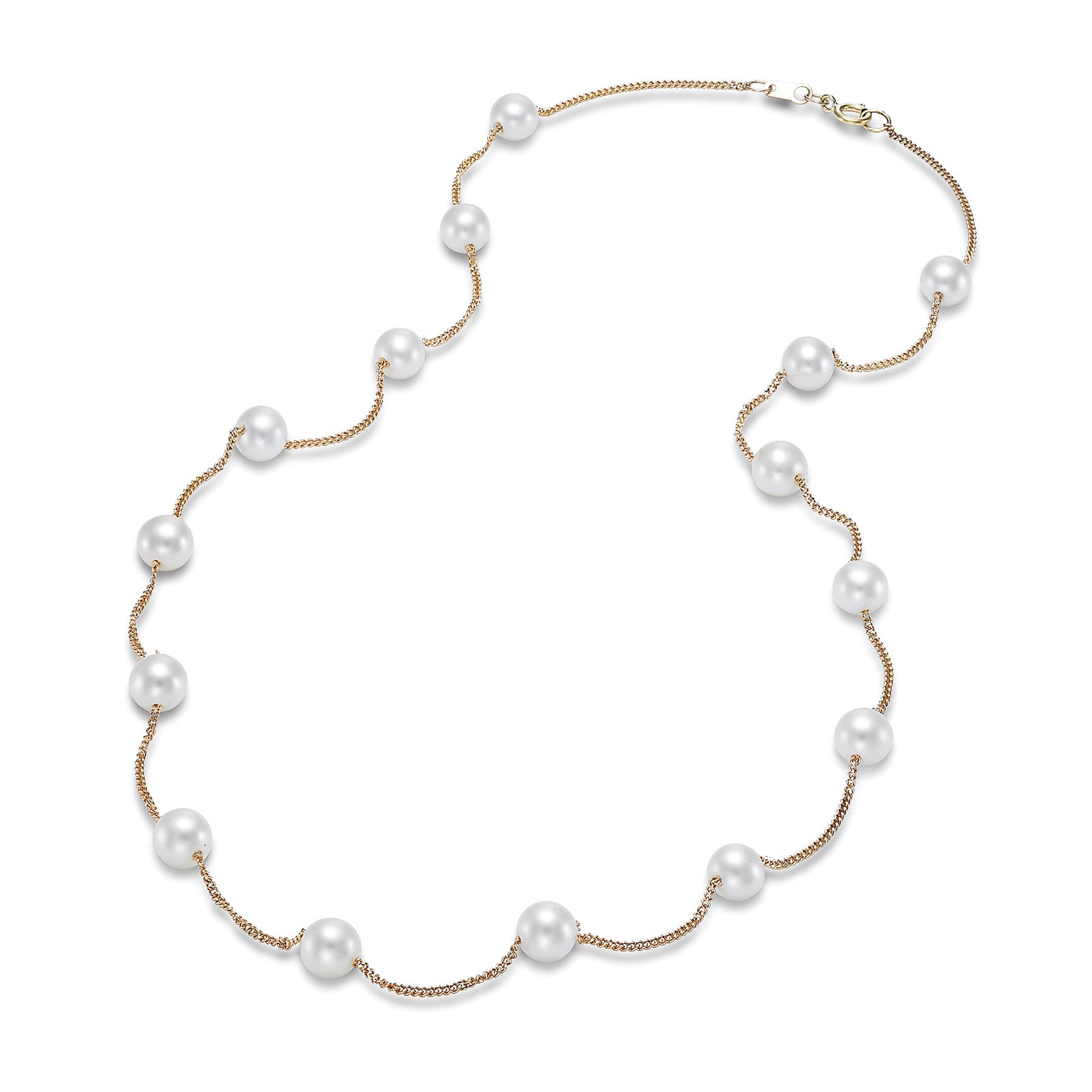 tin cup pearl necklace
