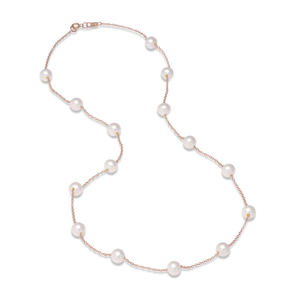 rose gold tin cup pearl necklace