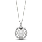 pavé halo pendant
