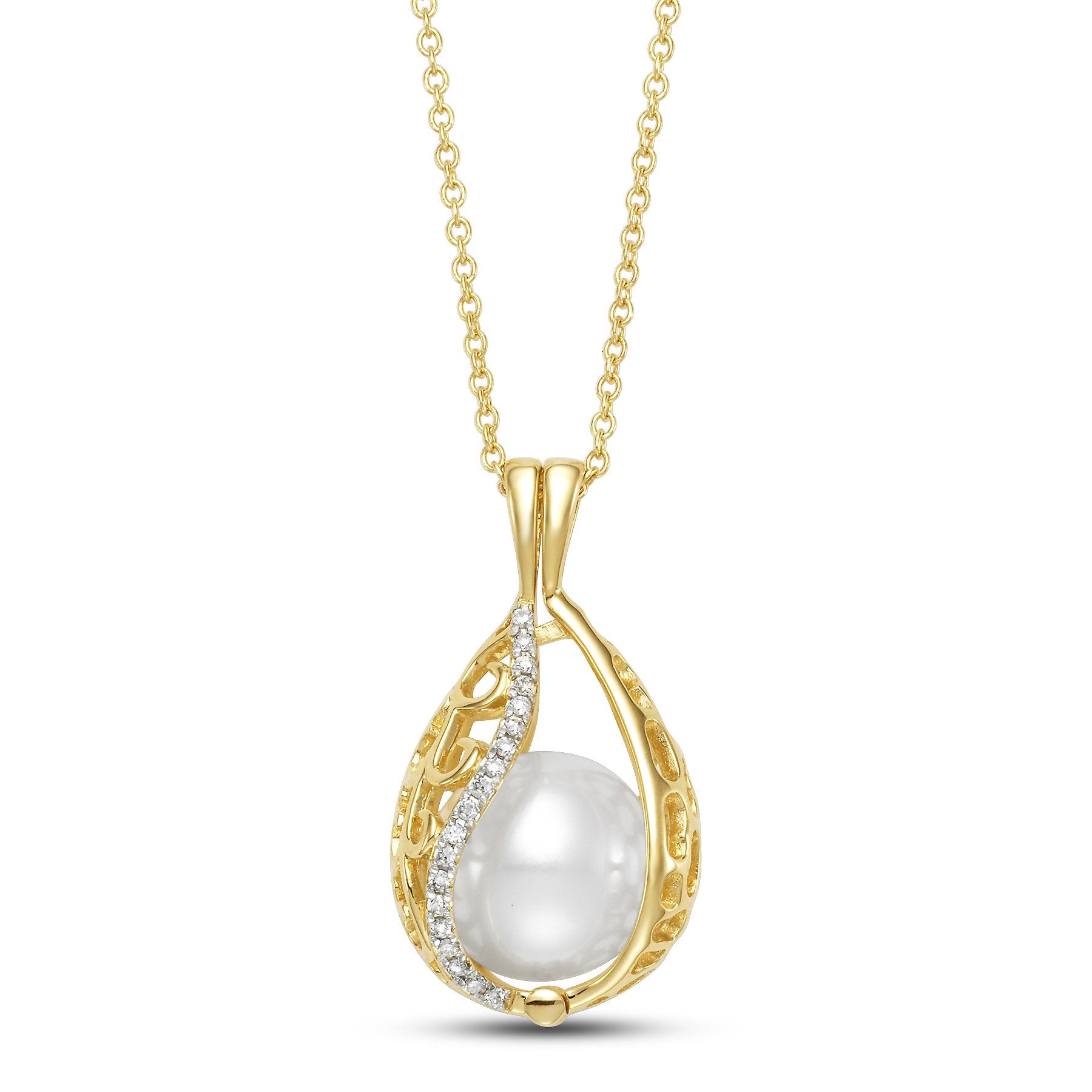 cestino teardrop cage pendant