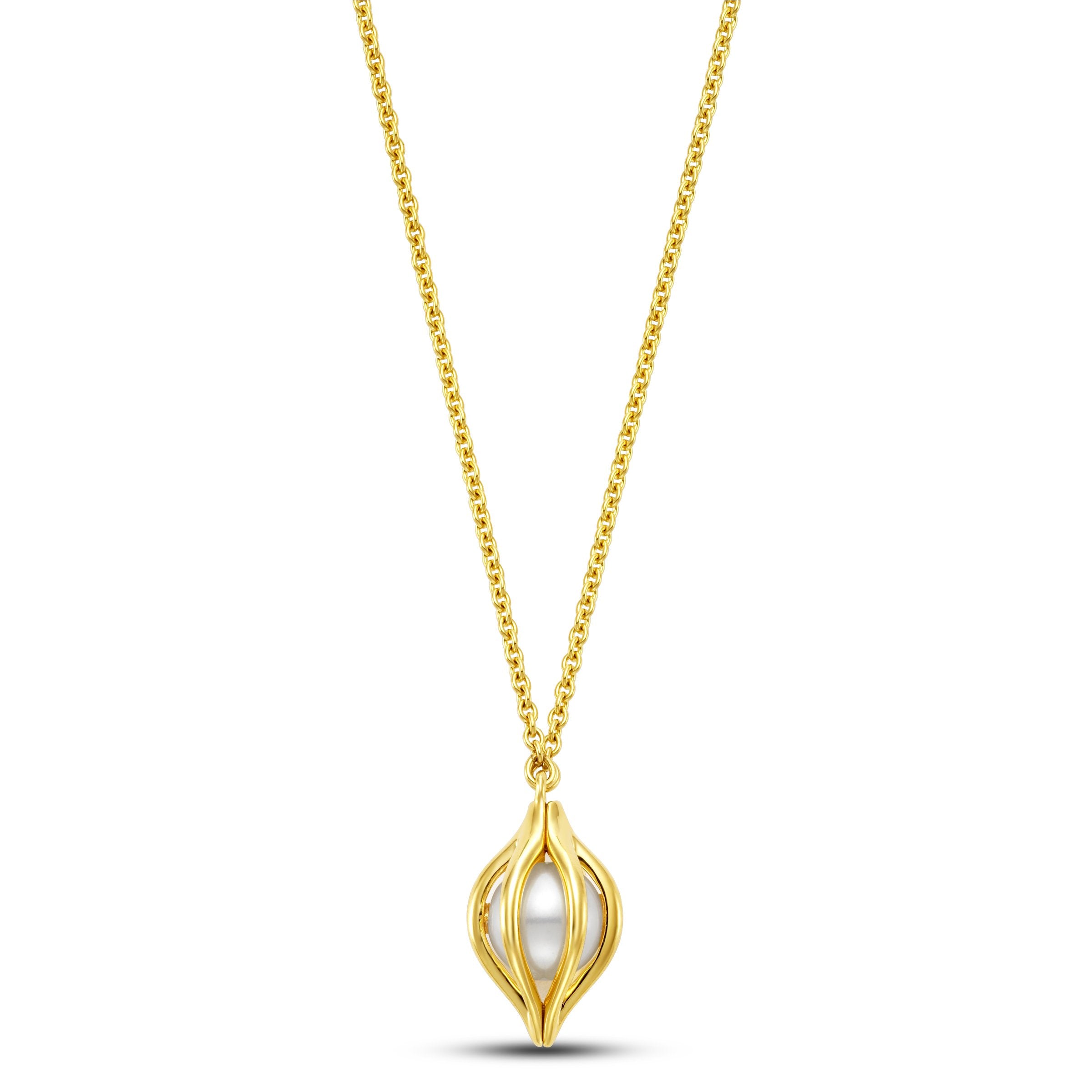 cestino tulip pendant necklace