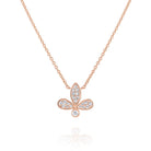 n5714 kc design diamond leaf pendant set in 14 kt. gold
