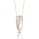 doves white orchid collection 18k yellow gold diamond necklace N6536WMP