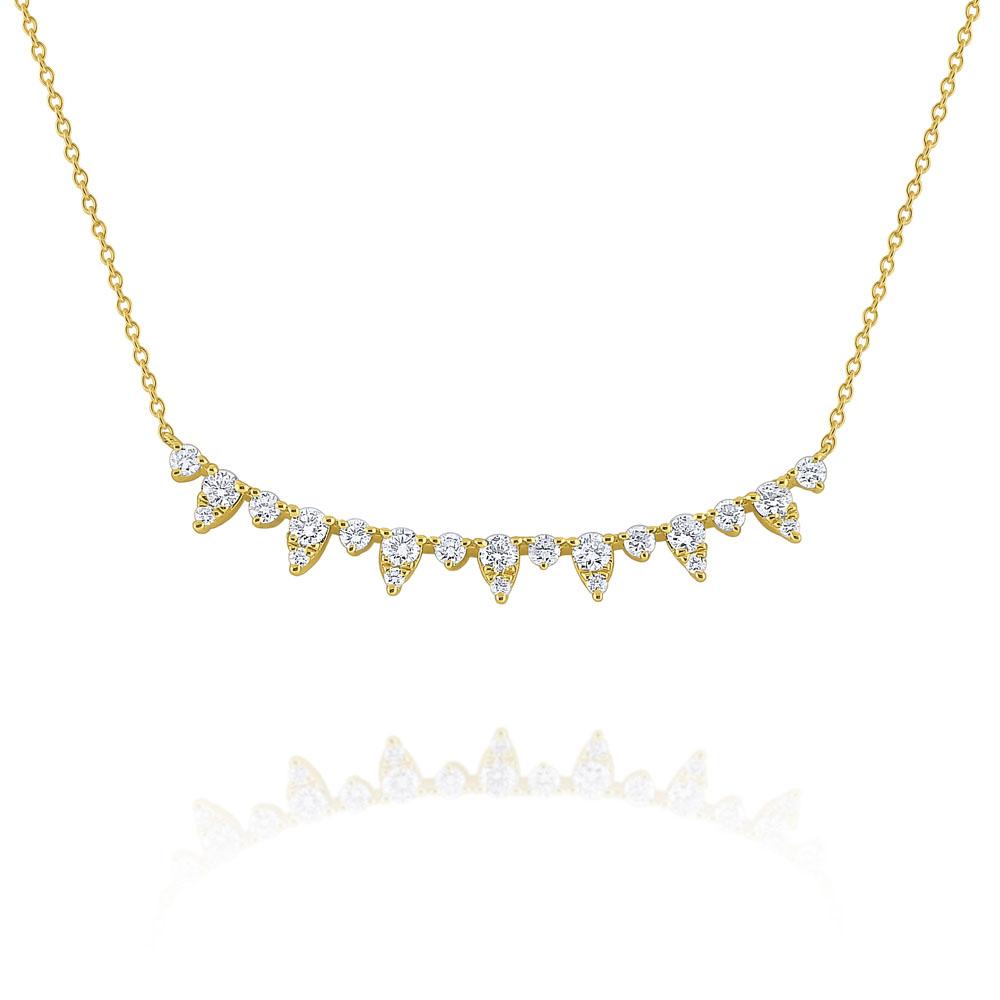 n7225 kc design diamond smile necklace set in 14 kt. gold