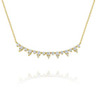 n7225 kc design diamond smile necklace set in 14 kt. gold
