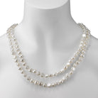 endless style baroque freshwater pearl strand necklace