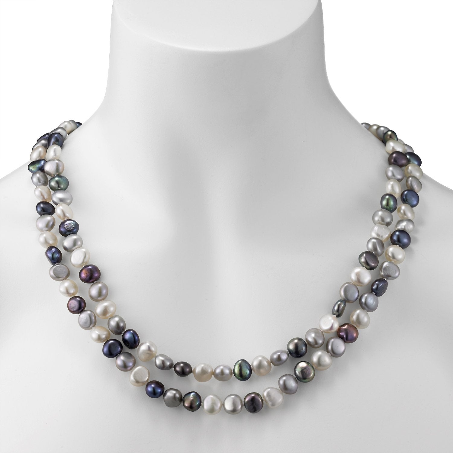 Endless Style Multicolor Baroque Freshwater Pearl Strand
