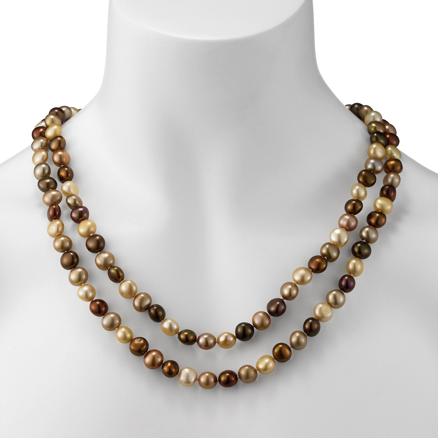 endless style multicolor baroque freshwater pearl strand necklace