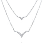 n8609 kc design 14k gold and diamond bird layer necklace