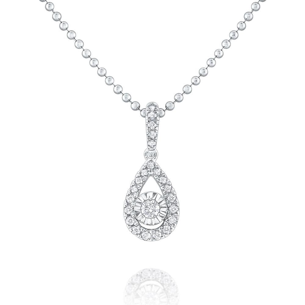 n8683 kc design gold and diamond teardrop necklace