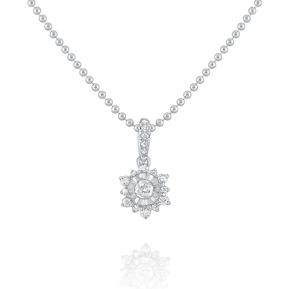 n8685 kc design gold and diamond cluster necklace