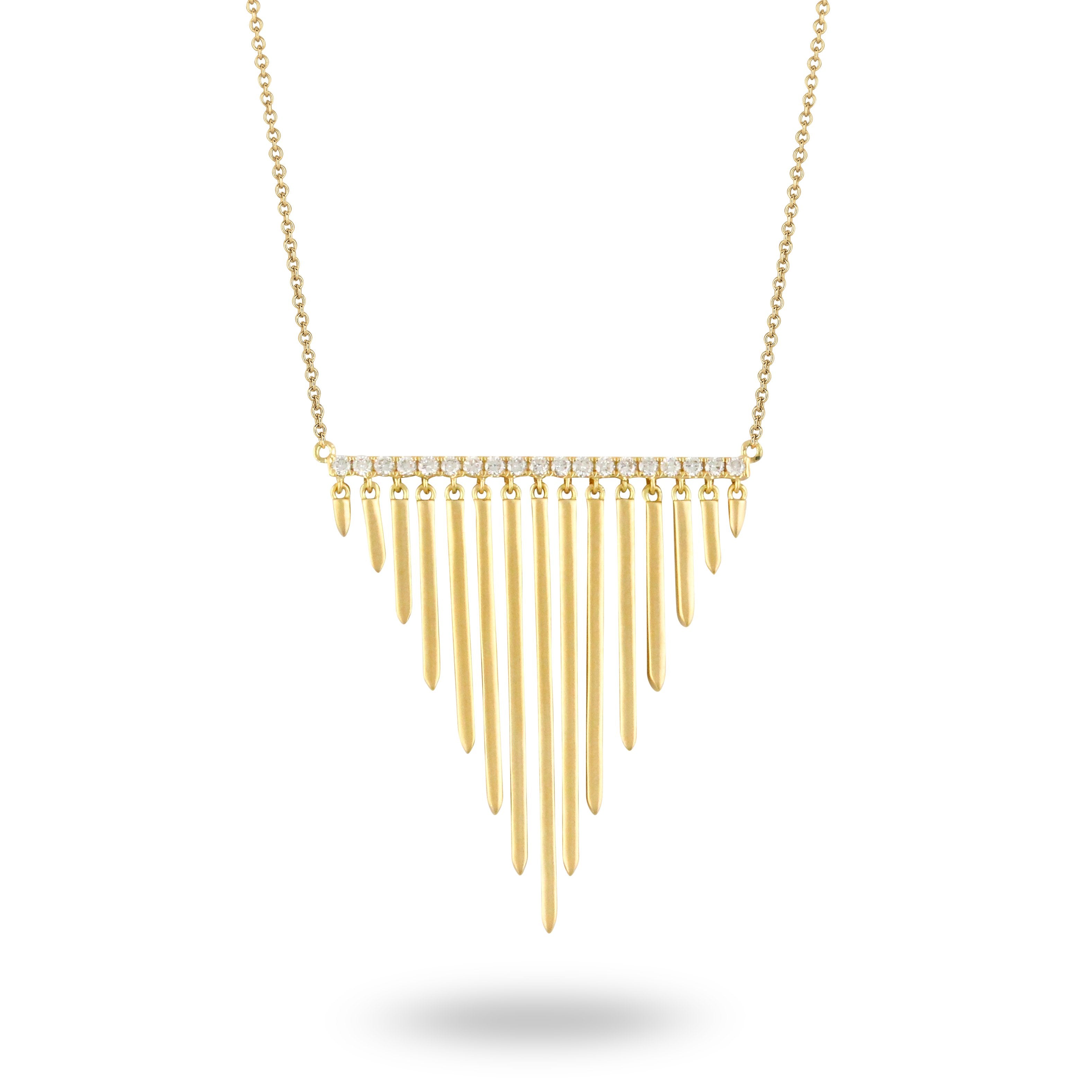 doves diamond fashion collection 18k yellow gold diamond necklace N8969