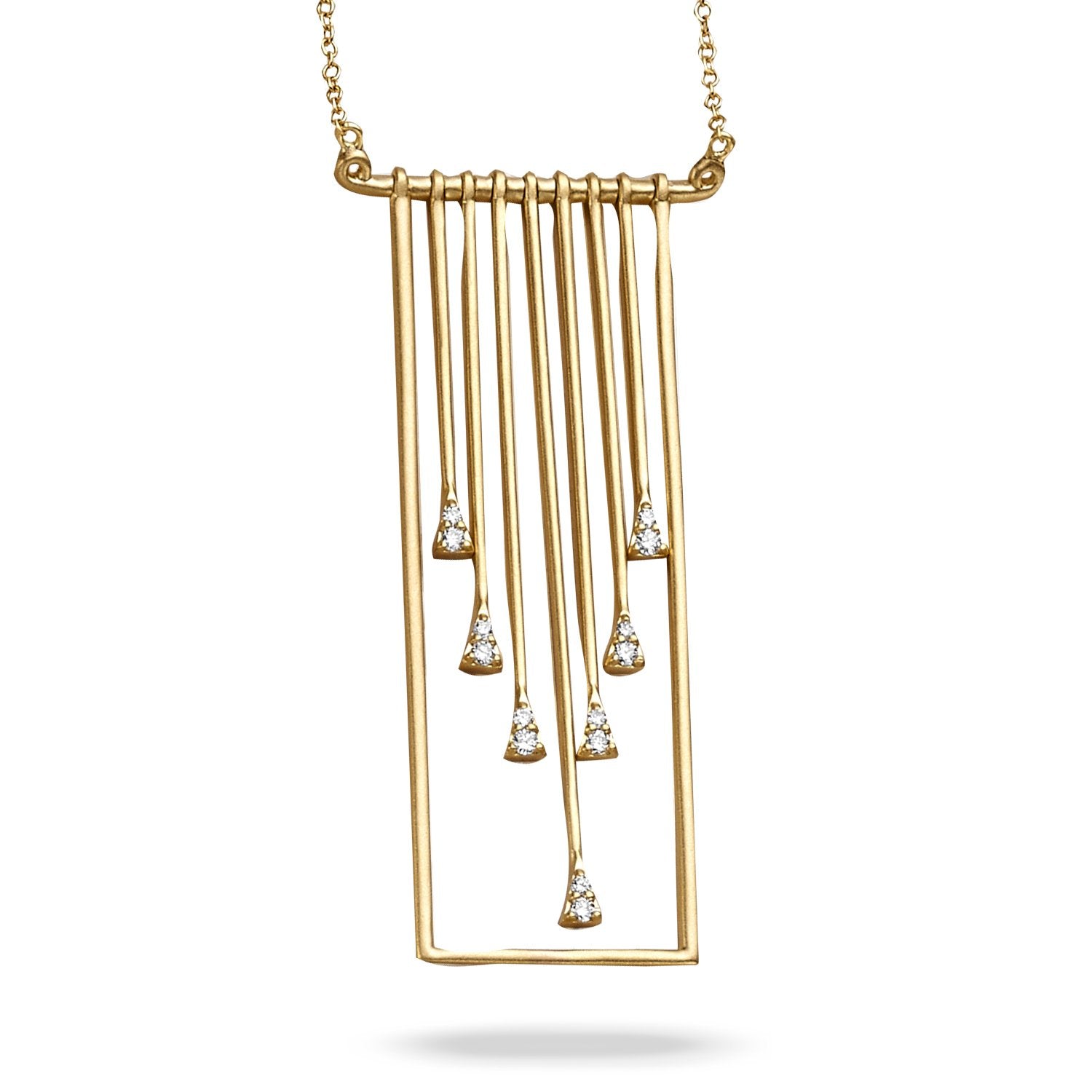 doves diamond fashion collection 18k yellow gold diamond necklace N9127