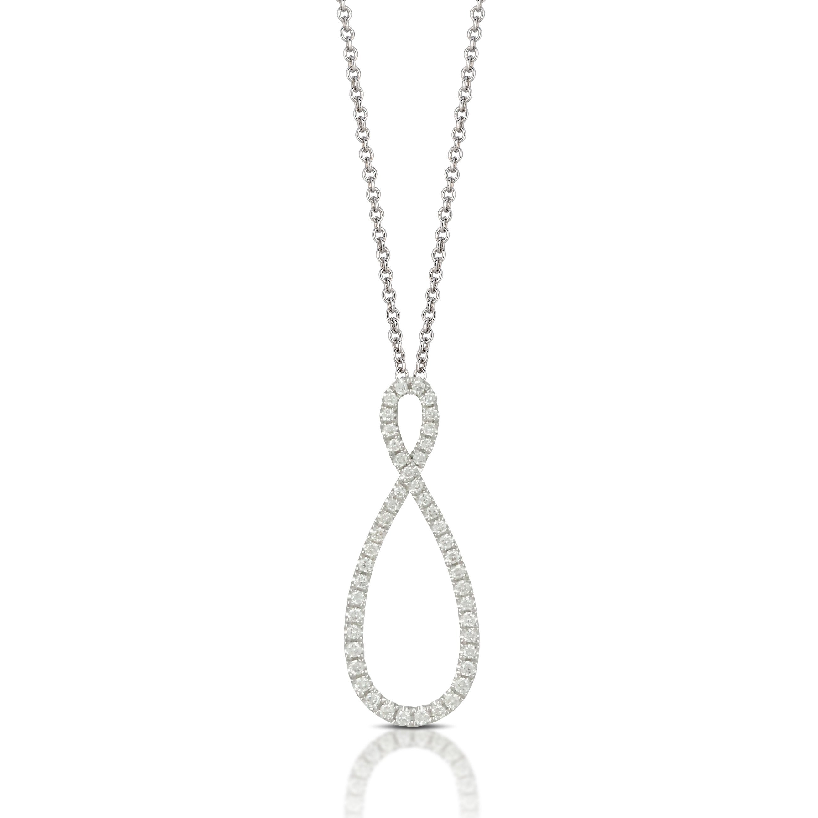 doves diamond fashion collection 18k white gold diamond pendant P6806