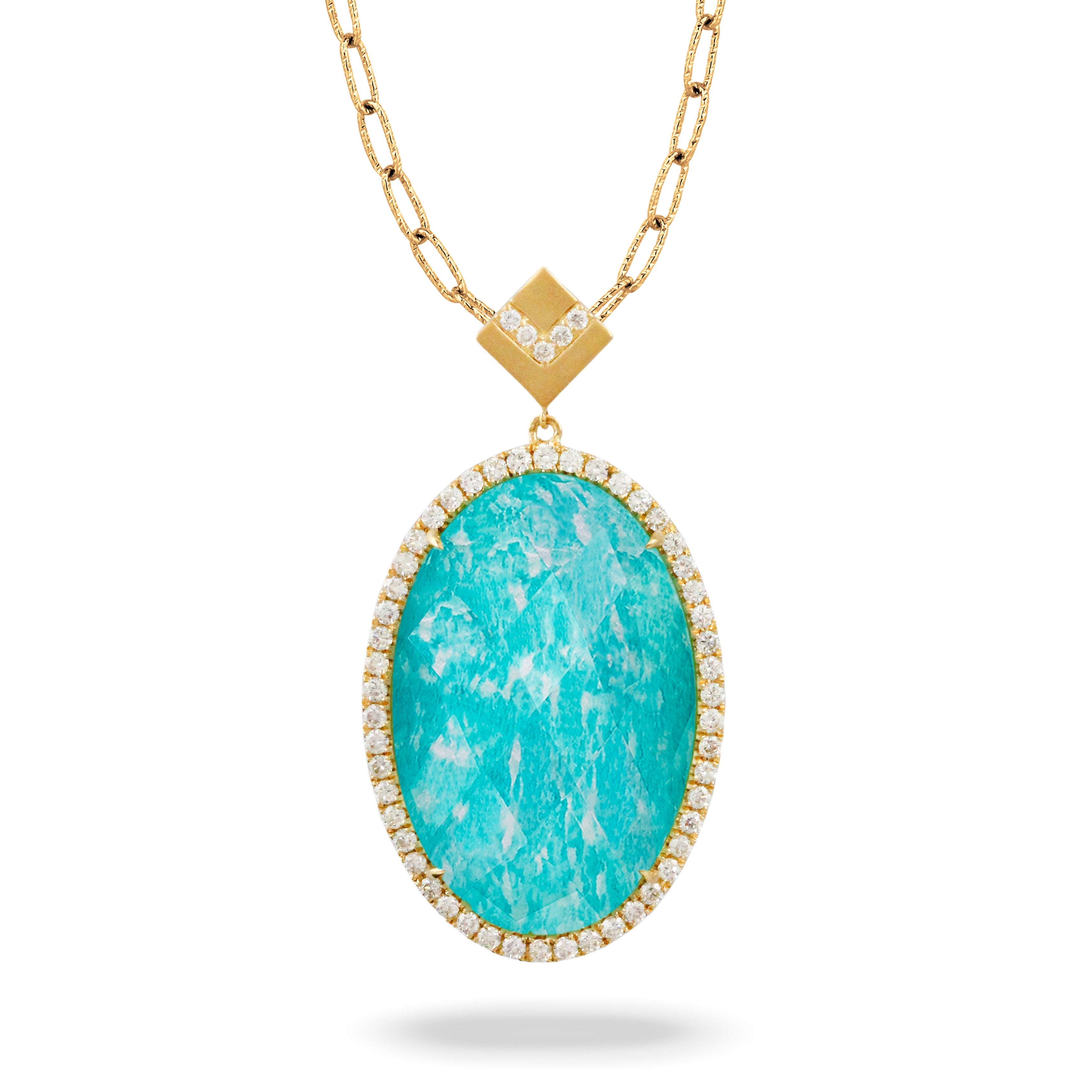 doves amazon breeze collection 18k yellow gold diamond pendant P8813AZ