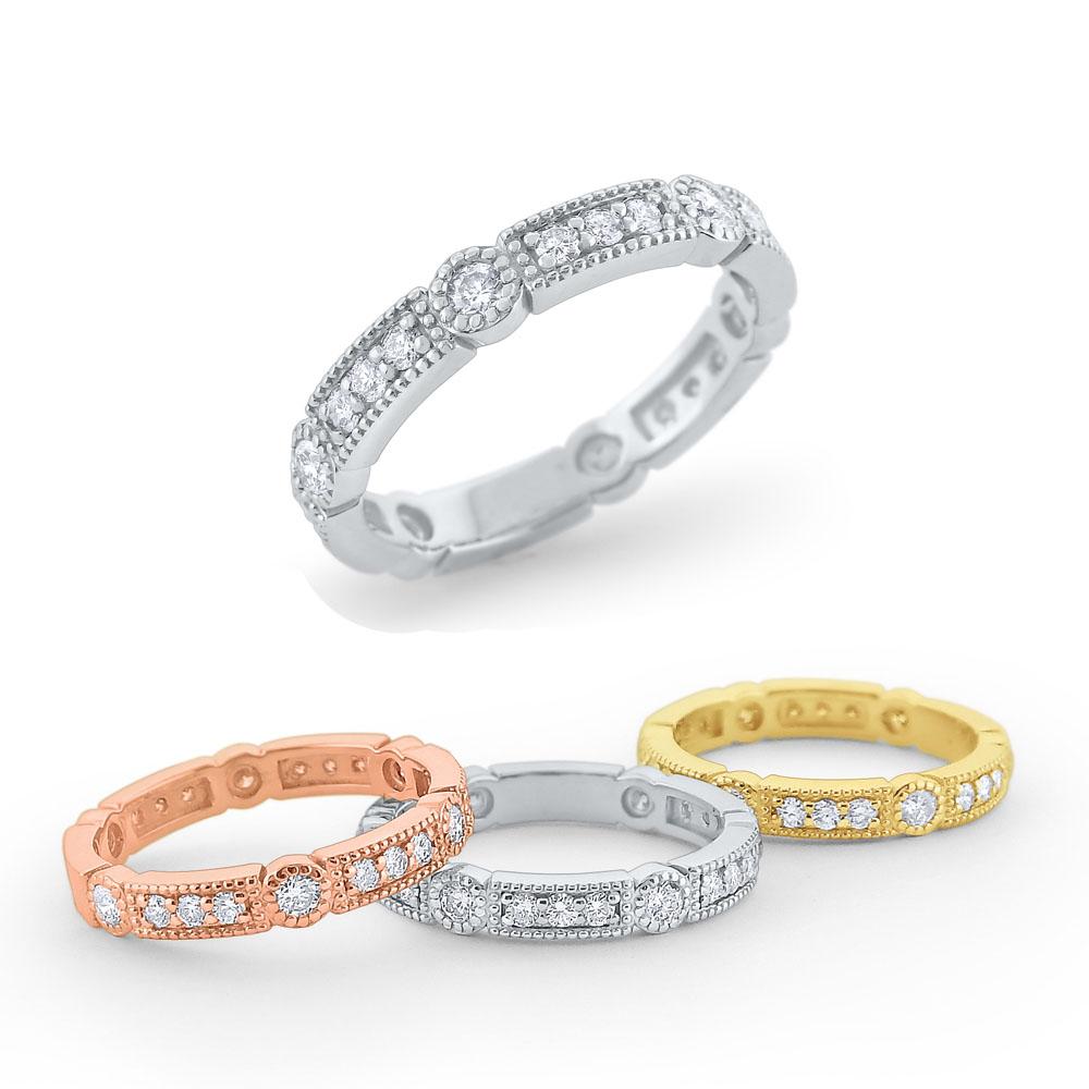 r6022 kc design diamond antique style ring set in 14 kt. gold