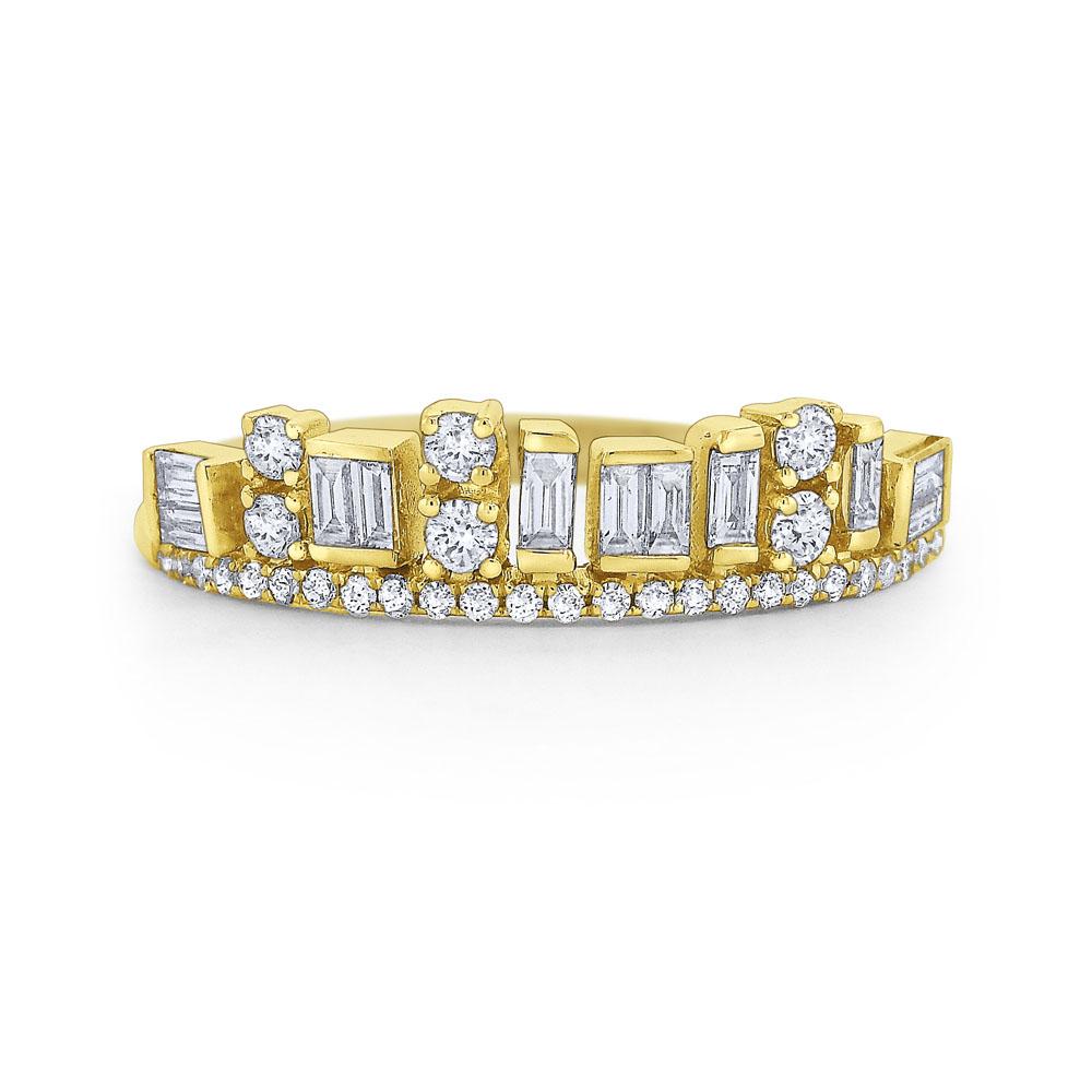 r7365 kc design diamond mosaic skyline band set in 14 kt. gold