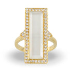 doves white orchid collection 18k yellow gold diamond ring R8305WMP