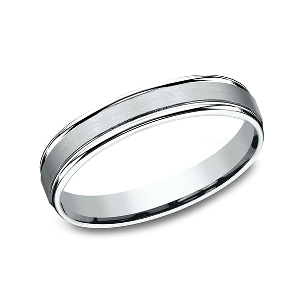 comfort-fit design wedding band