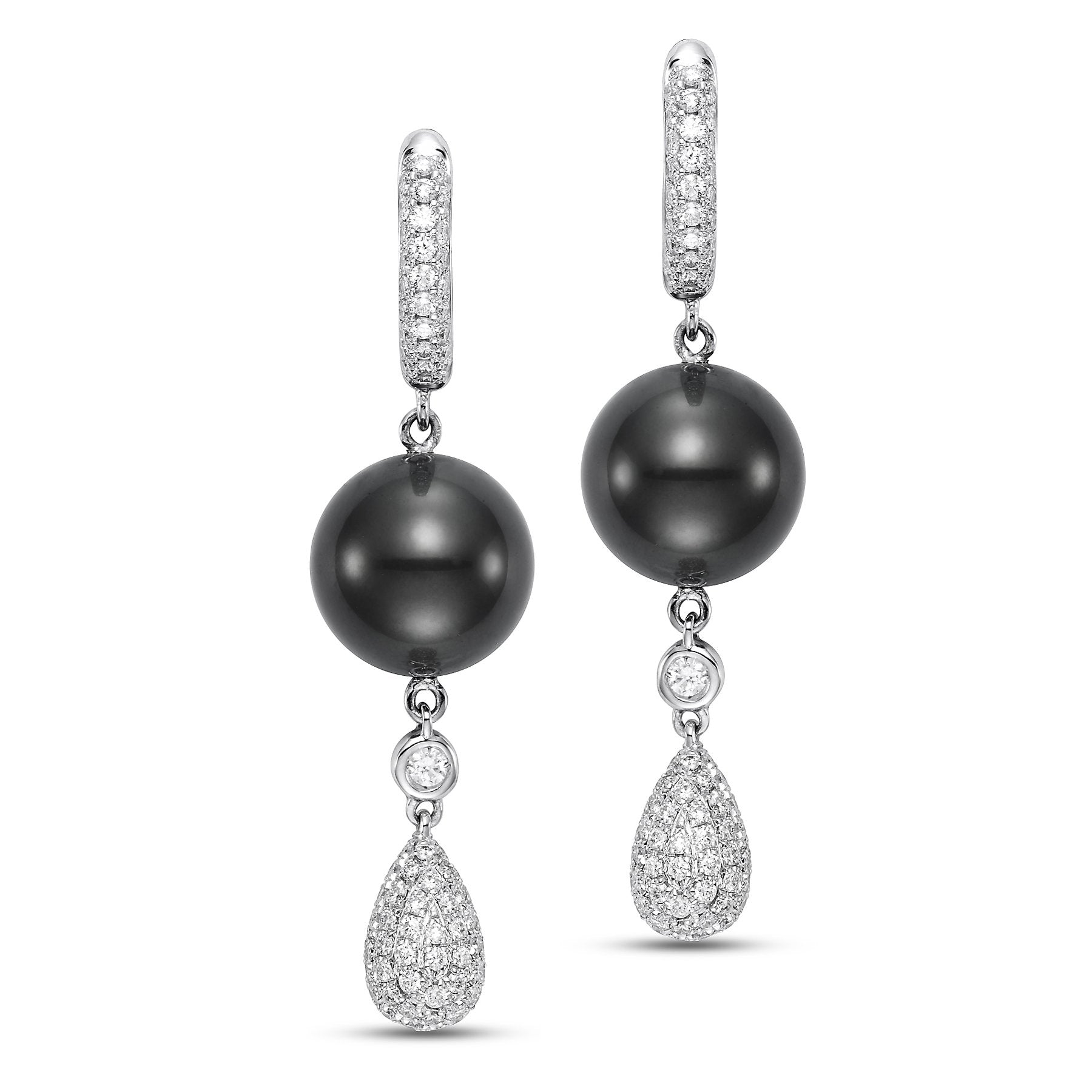 pavé regio earrings