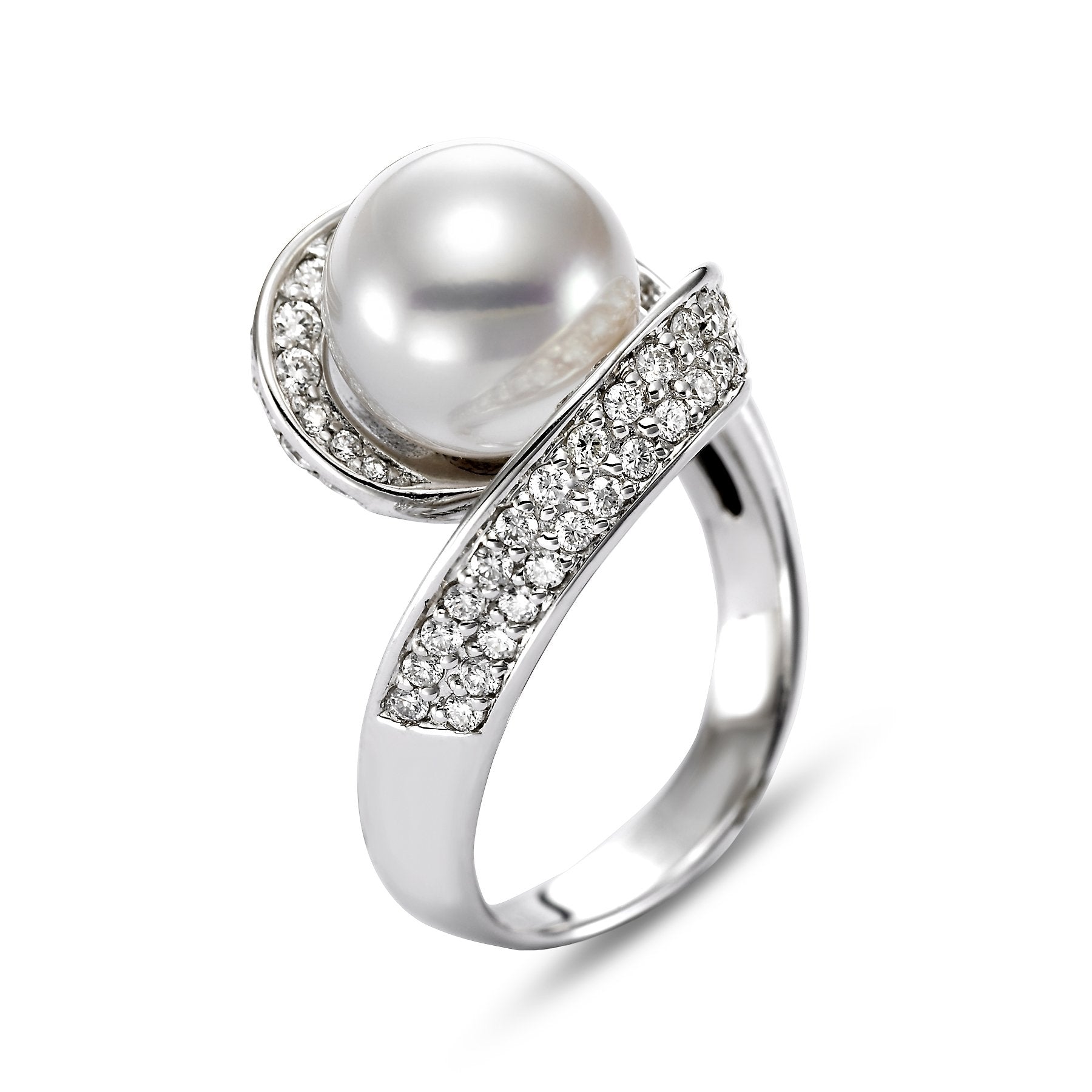 pavé papyrus ring