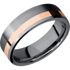 Tantalum Wedding Band With Polish & Satin Finish